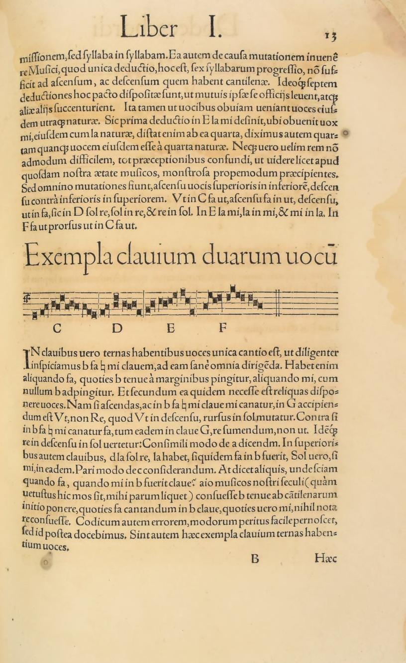 Original 1547 printed page 13: Mutation rules and examples in notation