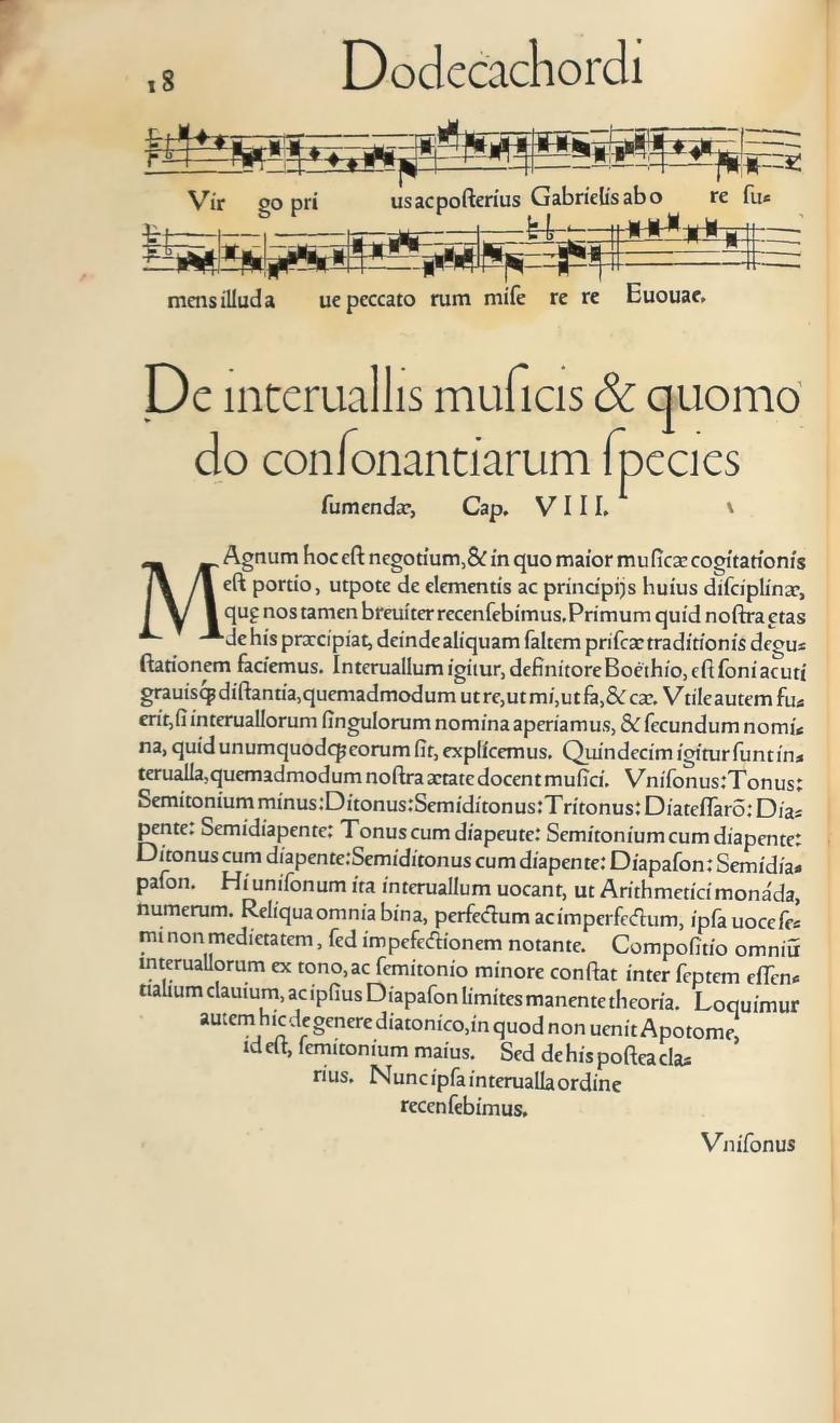 Original 1547 printed page 18: Conclusion of Alma Redemptoris Mater and the opening of Chapter 8